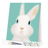 paint by numbers | Quiet Rabbit | animals beginners easy rabbits | FiguredArt