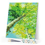 paint by numbers | Poplar Spring | easy trees | FiguredArt