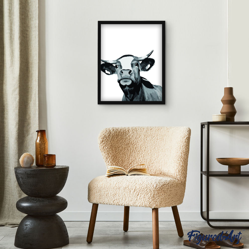 paint by numbers | Cow in Style | advanced animals cows | FiguredArt