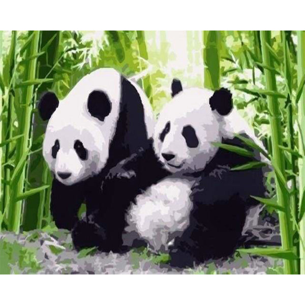 paint by numbers | Pandas in Japan | animals easy pandas | FiguredArt