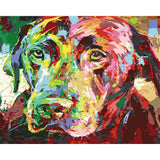 paint by numbers | Earth Dog Color | advanced animals dogs Pop Art | FiguredArt
