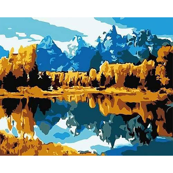 paint by numbers | Mountain View | easy landscapes | FiguredArt