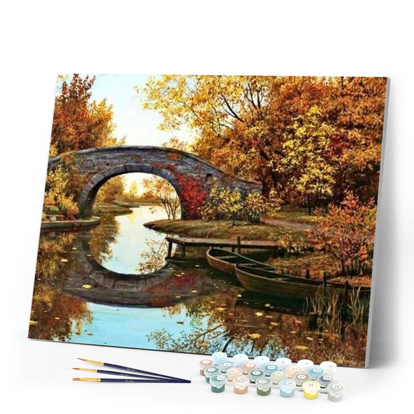 paint by numbers | Fall in Silence | advanced landscapes | FiguredArt