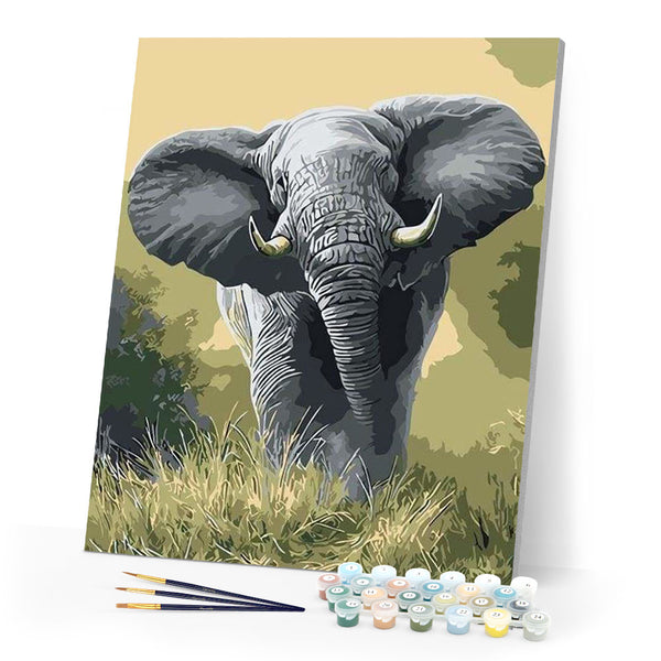 paint by numbers | African Elephant | animals easy elephants | FiguredArt