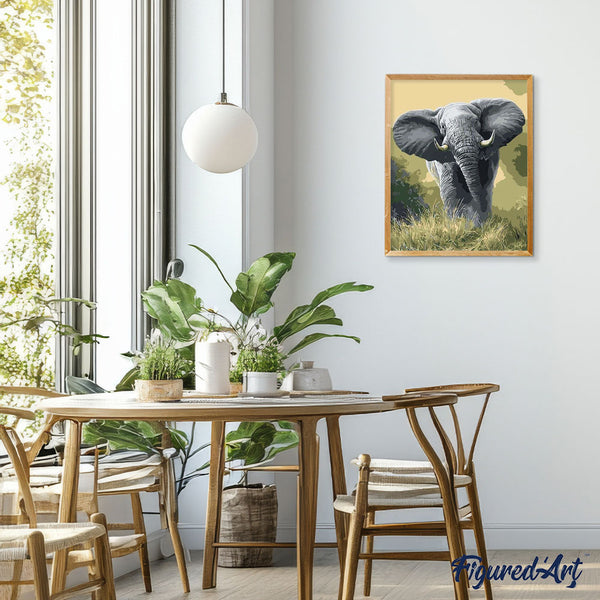 paint by numbers | African Elephant | animals easy elephants | FiguredArt
