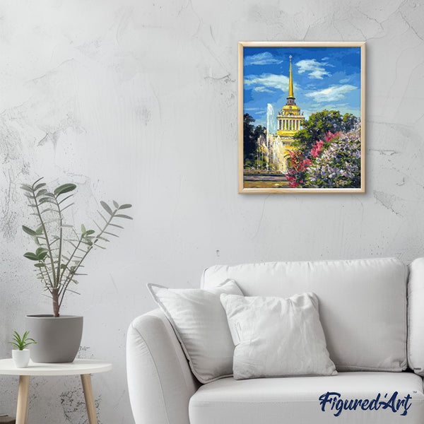 paint by numbers | Pagoda in Asia | advanced world | FiguredArt