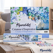 Load image into Gallery viewer, paint by numbers | White Sailing Boat | intermediate ships and boats | FiguredArt