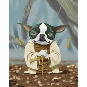 paint by numbers | Yoda Dog | animals dogs easy movies star wars | FiguredArt