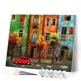 paint by numbers | Rain Street | advanced cities | FiguredArt