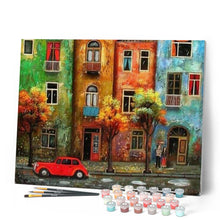 Load image into Gallery viewer, paint by numbers | Rain Street | advanced cities | FiguredArt