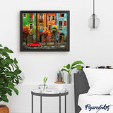 paint by numbers | Rain Street | advanced cities | FiguredArt