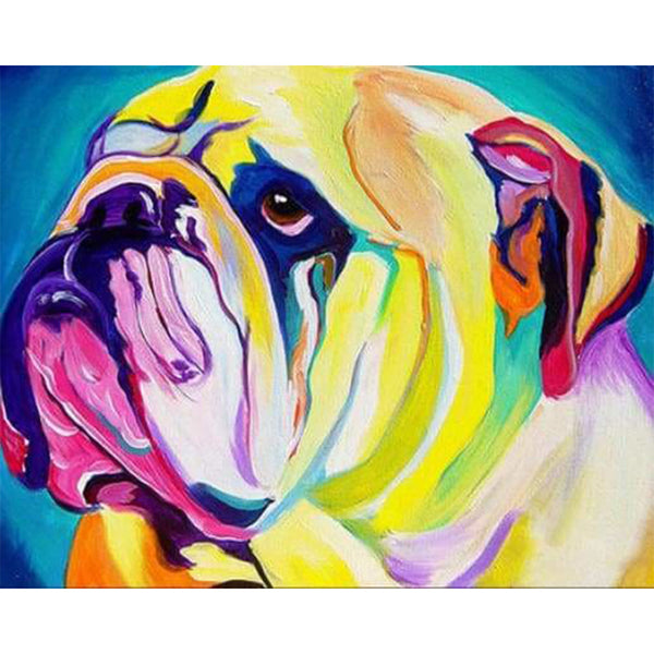 paint by numbers | Flashy dog | advanced animals dogs | FiguredArt