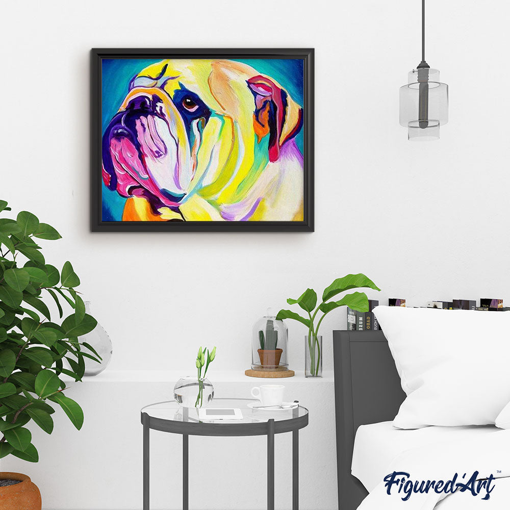 paint by numbers | Flashy dog | advanced animals dogs | FiguredArt