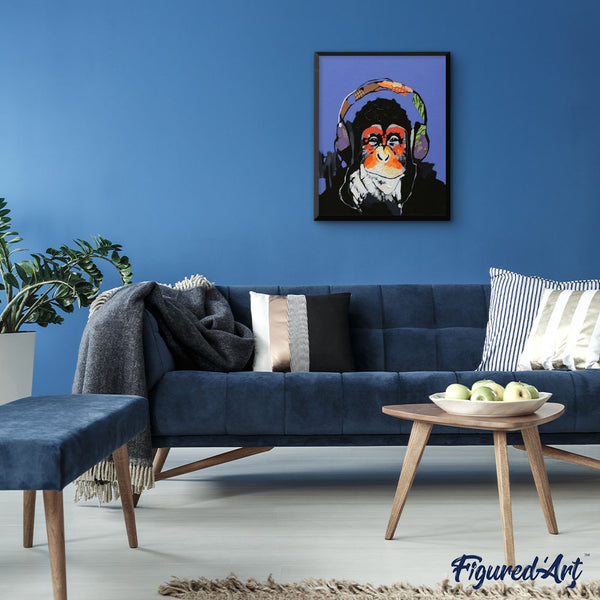 paint by numbers | DJ Monkey | animals beginners easy monkeys | FiguredArt