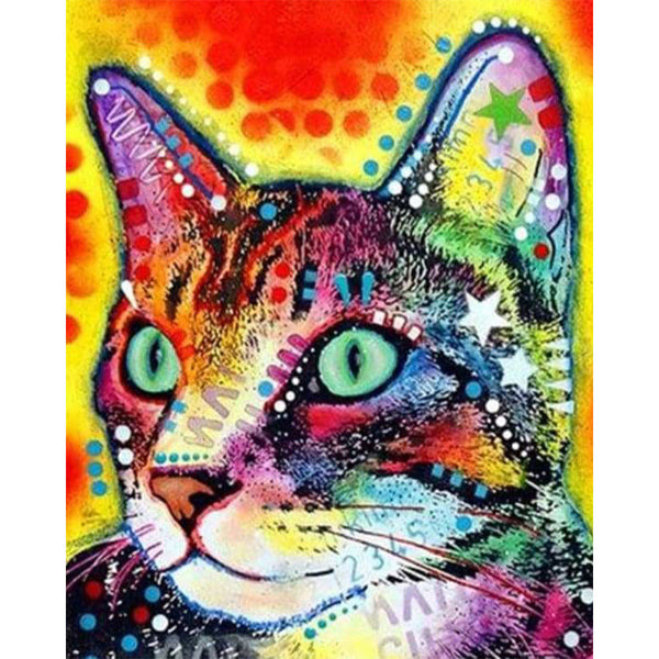 paint by numbers | Fashion Cat | advanced animals cats Pop Art | FiguredArt
