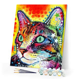 paint by numbers | Fashion Cat | advanced animals cats Pop Art | FiguredArt