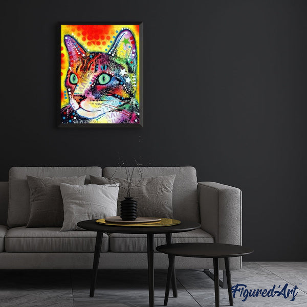 paint by numbers | Fashion Cat | advanced animals cats Pop Art | FiguredArt