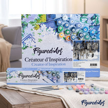 Load image into Gallery viewer, paint by numbers | Horse ballad in the Snow | animals horses intermediate | FiguredArt