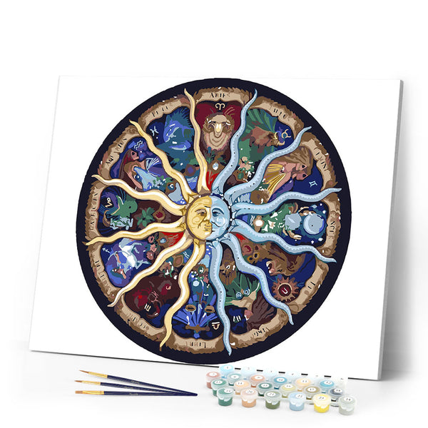 paint by numbers | Zodiac | abstract advanced | FiguredArt