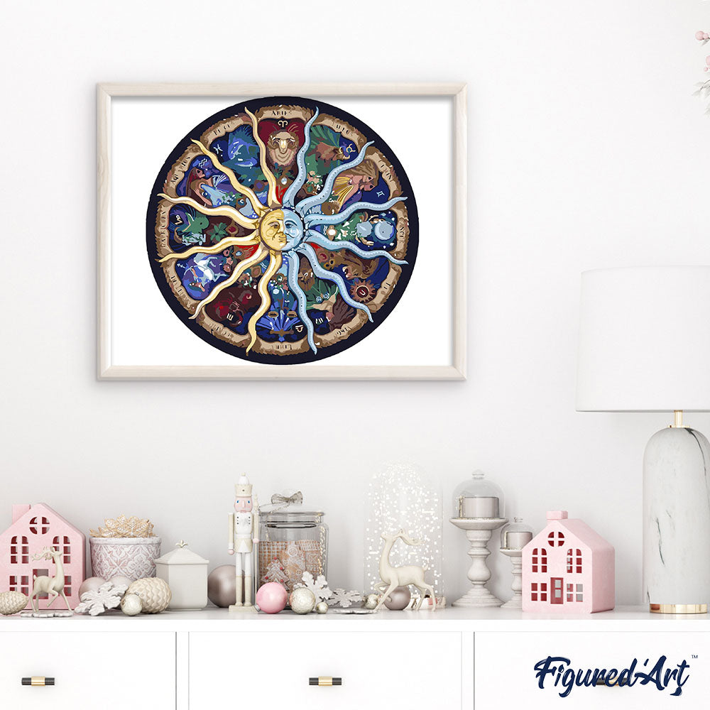 paint by numbers | Zodiac | abstract advanced | FiguredArt