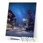 paint by numbers | Street On Christmas | advanced christmas landscapes | FiguredArt