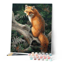 Load image into Gallery viewer, paint by numbers | Fox in the Woods | advanced animals foxes | FiguredArt
