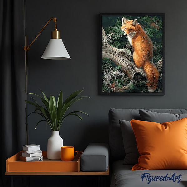 paint by numbers | Fox in the Woods | advanced animals foxes | FiguredArt