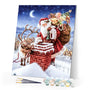 paint by numbers | Santa Claus And Reindeer | advanced animals christmas deer | FiguredArt