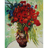 paint by numbers | Daisies and Poppies | advanced flowers | FiguredArt