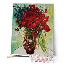 Load image into Gallery viewer, paint by numbers | Daisies and Poppies | advanced flowers | FiguredArt