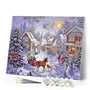 paint by numbers | Christmas cottage | advanced christmas | FiguredArt