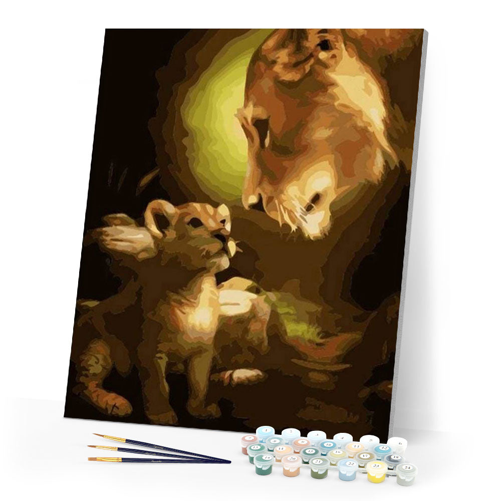 paint by numbers | Look of Lions | animals easy lions | FiguredArt