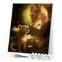 paint by numbers | Look of Lions | animals easy lions | FiguredArt