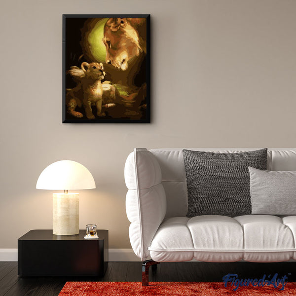 paint by numbers | Look of Lions | animals easy lions | FiguredArt