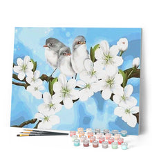 Load image into Gallery viewer, paint by numbers | Birds and White Magnolia | animals beginners birds easy flowers | FiguredArt