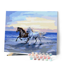Load image into Gallery viewer, paint by numbers | Horses on the beach | animals easy horses | FiguredArt