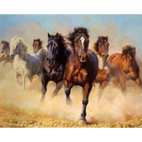 paint by numbers | Herd of Horses | advanced animals horses | FiguredArt
