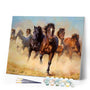 paint by numbers | Herd of Horses | advanced animals horses | FiguredArt