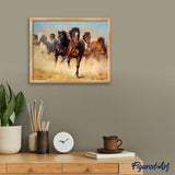 paint by numbers | Herd of Horses | advanced animals horses | FiguredArt