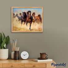 Load image into Gallery viewer, paint by numbers | Herd of Horses | advanced animals horses | FiguredArt