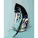 paint by numbers | Feather or Leave | abstract easy | FiguredArt