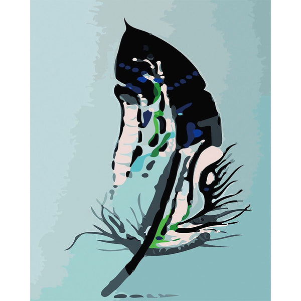 paint by numbers | Feather or Leave | abstract easy | FiguredArt