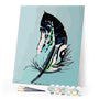 paint by numbers | Feather or Leave | abstract easy | FiguredArt