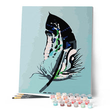 Load image into Gallery viewer, paint by numbers | Feather or Leave | abstract easy | FiguredArt
