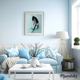 paint by numbers | Feather or Leave | abstract easy | FiguredArt