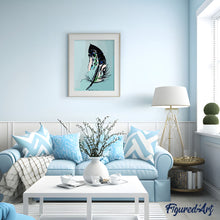Load image into Gallery viewer, paint by numbers | Feather or Leave | abstract easy | FiguredArt