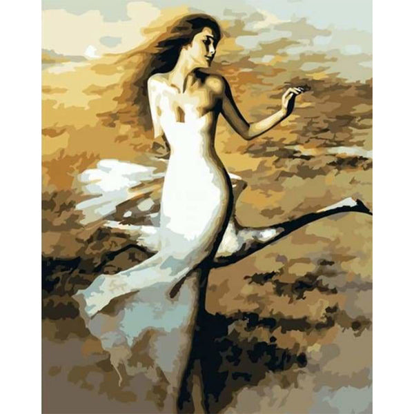 paint by numbers | Dancer and Swan | birds dance easy romance swans | FiguredArt