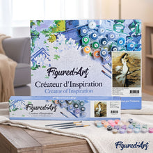 Load image into Gallery viewer, paint by numbers | Dancer and Swan | birds dance easy romance swans | FiguredArt
