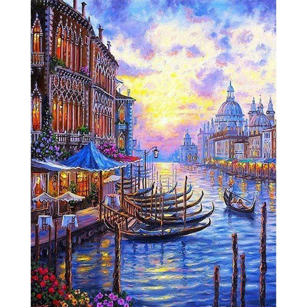 paint by numbers | The Grand Canal of Venice | advanced cities landscapes | FiguredArt