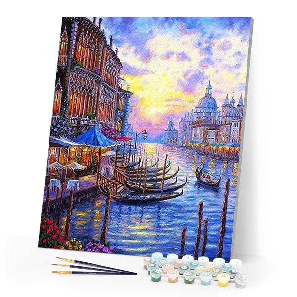 paint by numbers | The Grand Canal of Venice | advanced cities landscapes | FiguredArt